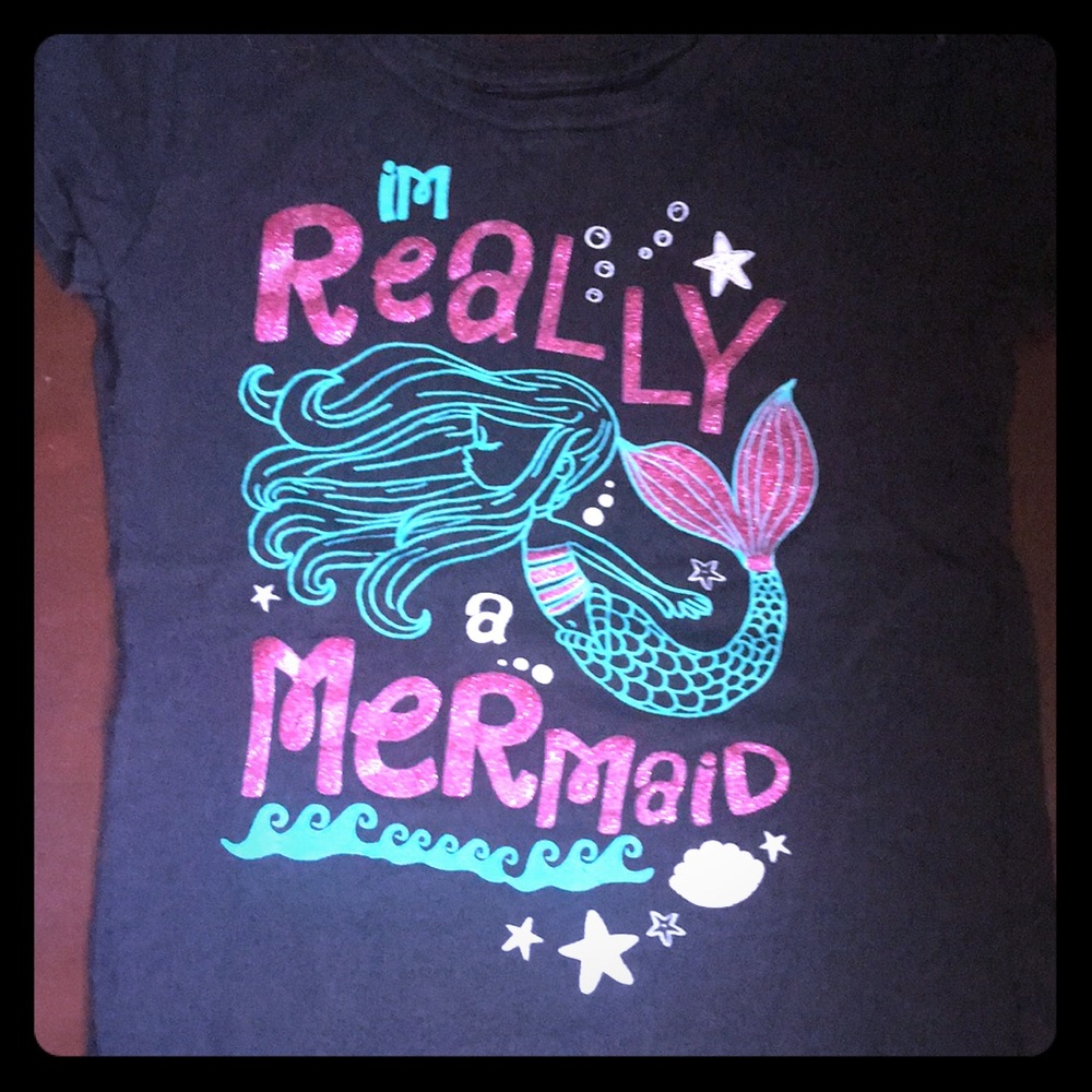 Girls ‘I’m really a mermaid’ shirt